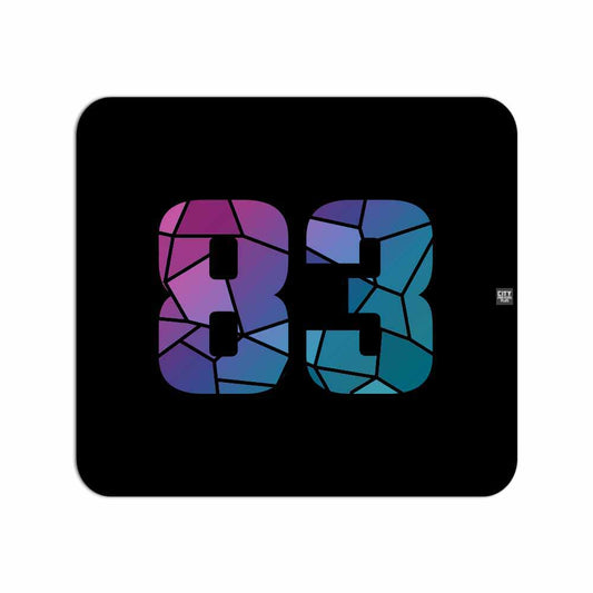 83 Number Mousepad (Black)