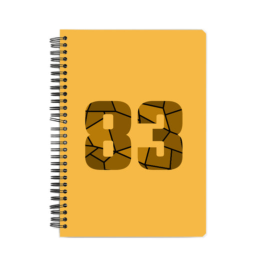 83 Number Notebook (Golden Yellow, A5 Size, 100 Pages, Ruled, 6 Pack)