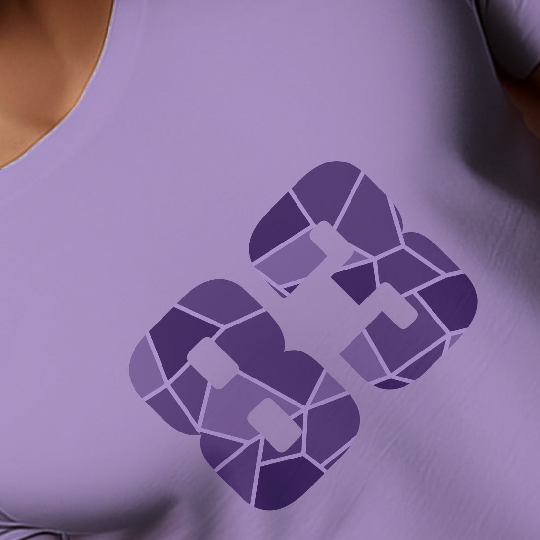 83 Number Men Unisex T-Shirt | Custom Number Graphic Tee (Iris Lavender)