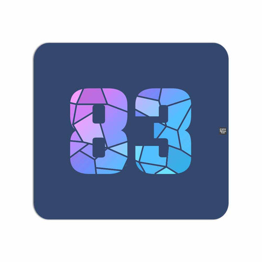 83 Number Mousepad (Navy Blue)