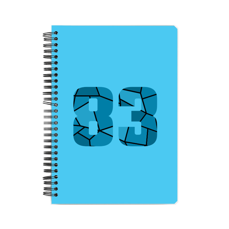 83 Number Notebook (Sky Blue, A5 Size, 100 Pages, Ruled, 6 Pack)