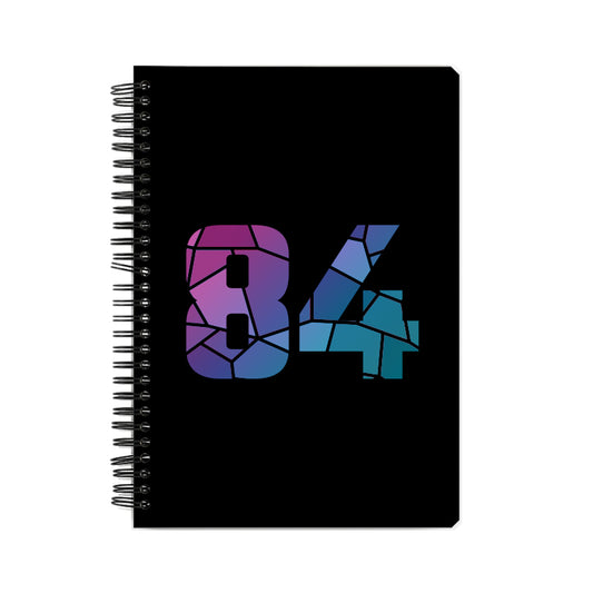 84 Number Notebook (Black, A5 Size, 100 Pages, Ruled, 6 Pack)