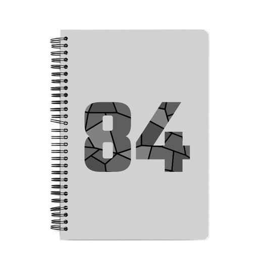 84 Number Notebook (Melange Grey, A5 Size, 100 Pages, Ruled, 6 Pack)