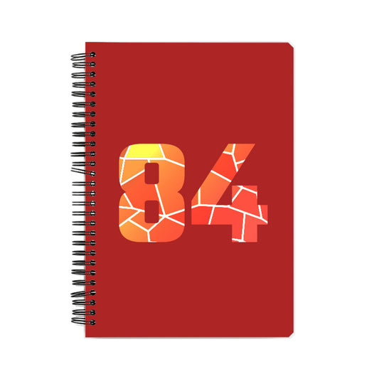 84 Number Notebook (Red, A5 Size, 100 Pages, Ruled, 6 Pack)