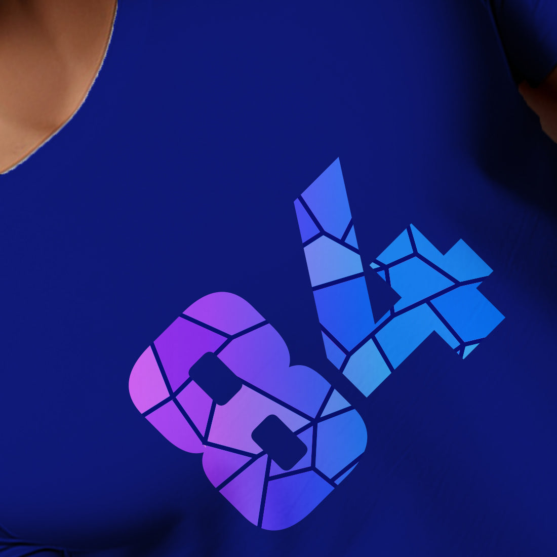 84 Number Men Unisex T-Shirt | Custom Number Graphic Tee (Royal Blue)