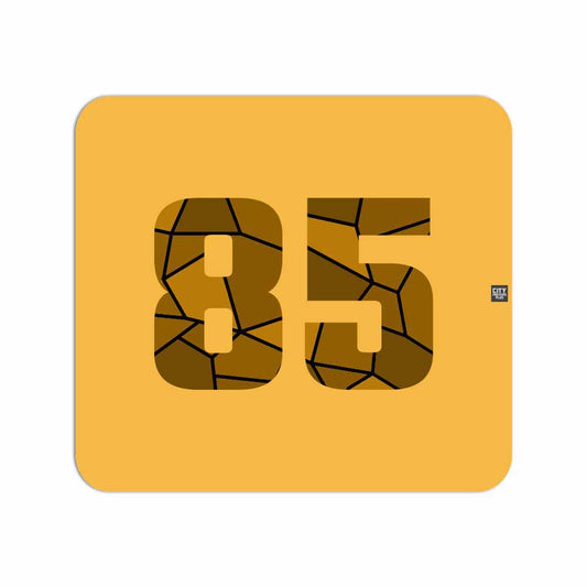 85 Number Mousepad (Golden Yellow)