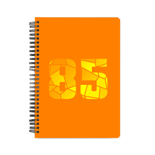 85 Number Notebook (Orange, A5 Size, 100 Pages, Ruled, 6 Pack)