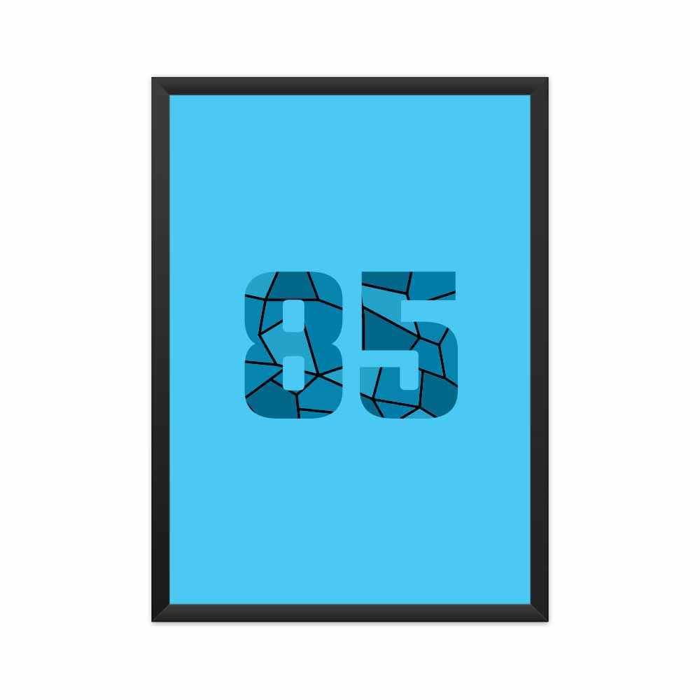 85 Number Framed Poster