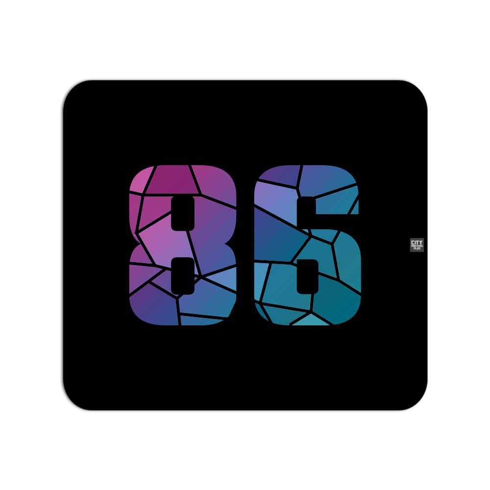 86 Number Mousepad (Black)