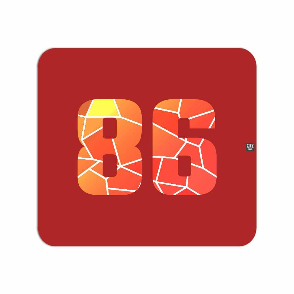 86 Number Mousepad (Red)