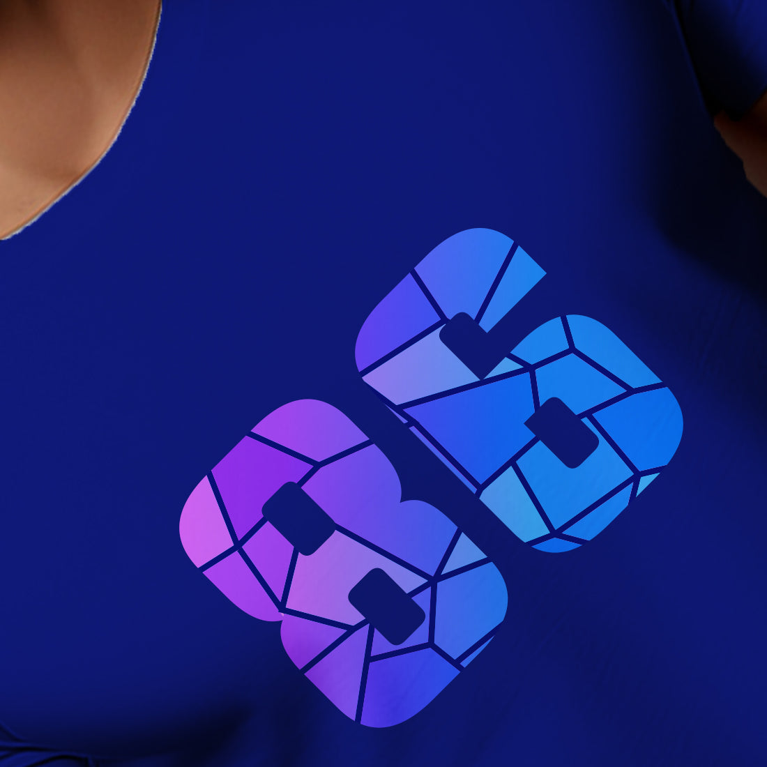 86 Number Men Unisex T-Shirt | Custom Number Graphic Tee (Royal Blue)