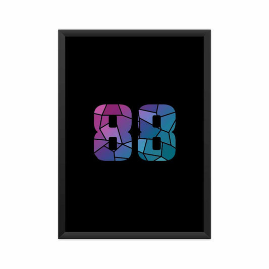 88 Number Framed Poster