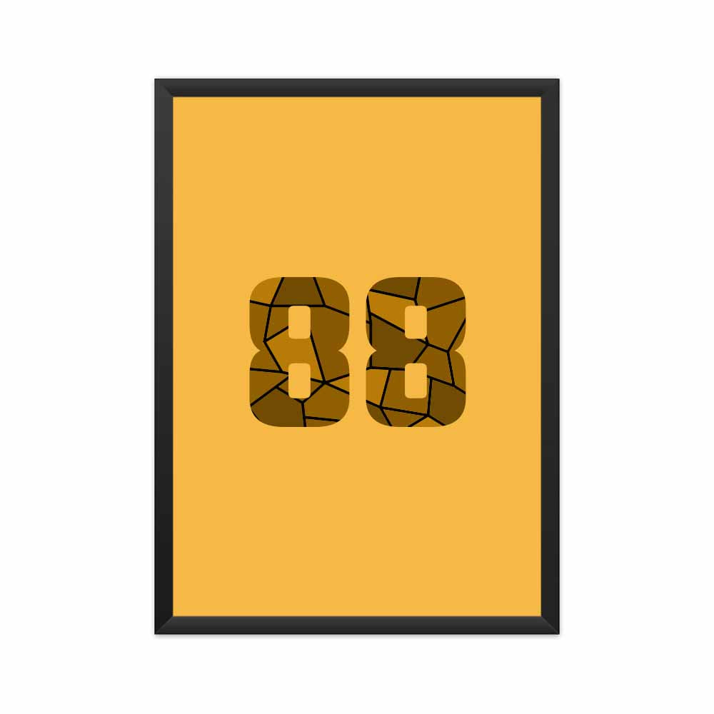 88 Number Framed Poster