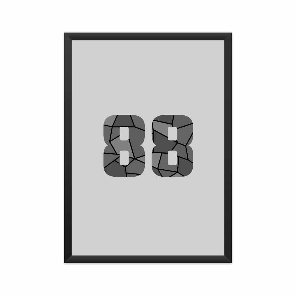 88 Number Framed Poster