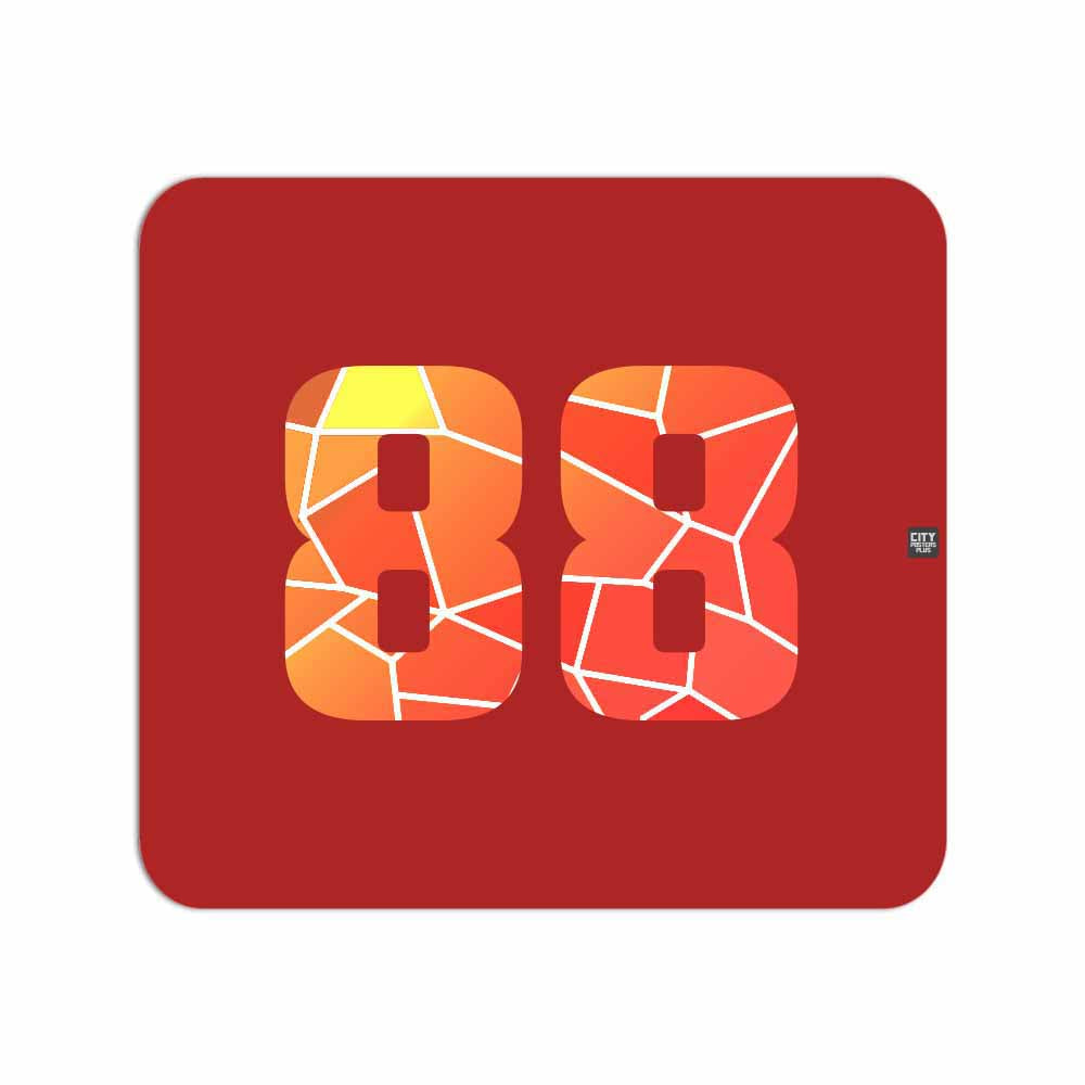 88 Number Mousepad (Red)