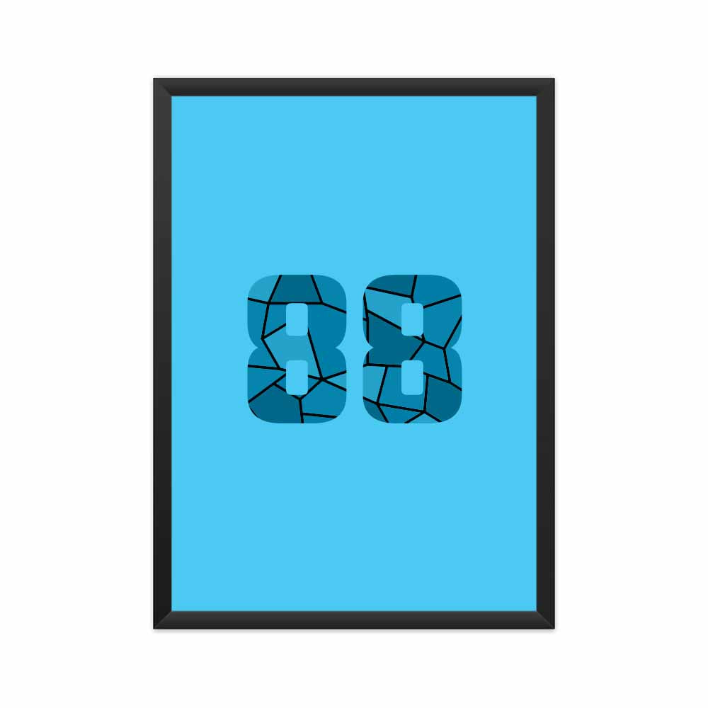 88 Number Framed Poster