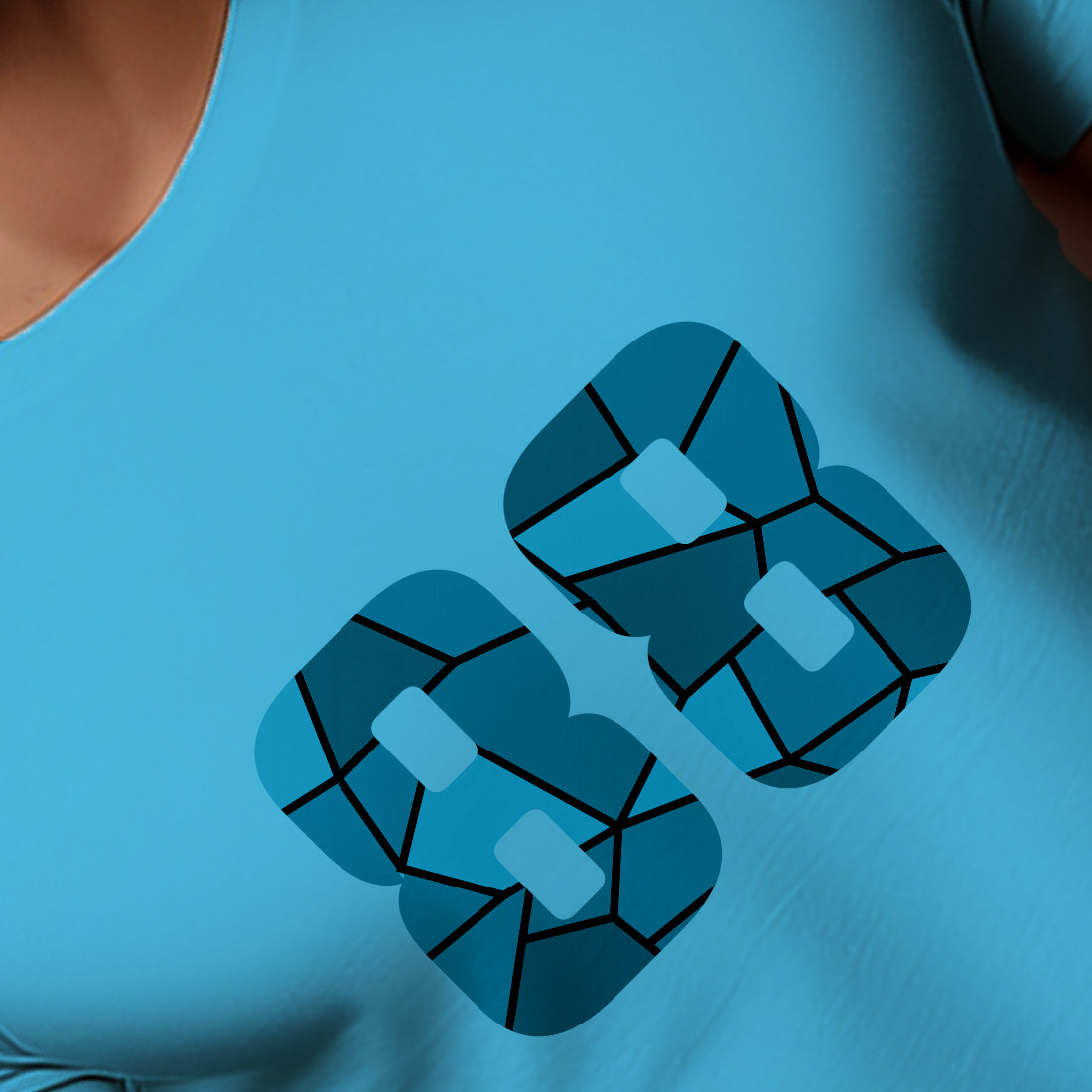 88 Number Men Unisex T-Shirt | Custom Number Graphic Tee (Sky Blue)