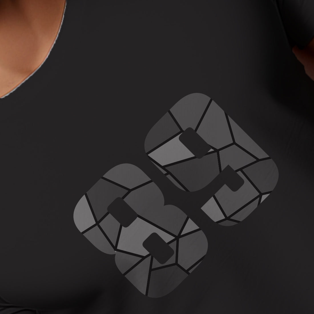 89 Number Men Unisex T-Shirt | Custom Number Graphic Tee (Black)