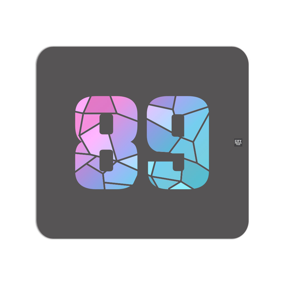 89 Number Mousepad (Charcoal Grey)