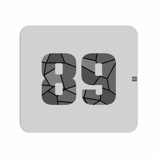 89 Number Mousepad (Melange Grey)