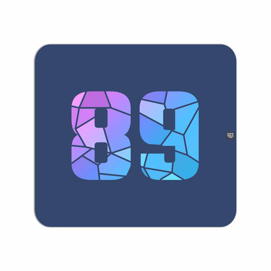 89 Number Mousepad (Navy Blue)