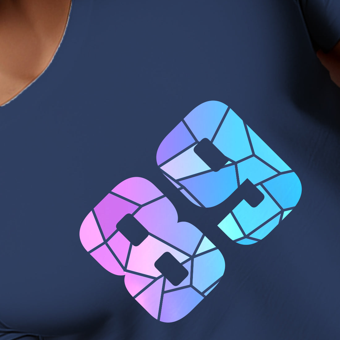 89 Number Men Unisex T-Shirt | Custom Number Graphic Tee (Navy Blue)