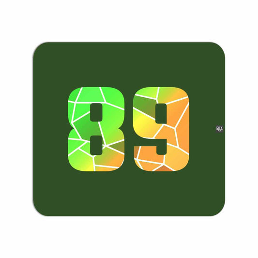 89 Number Mousepad (Olive Green)