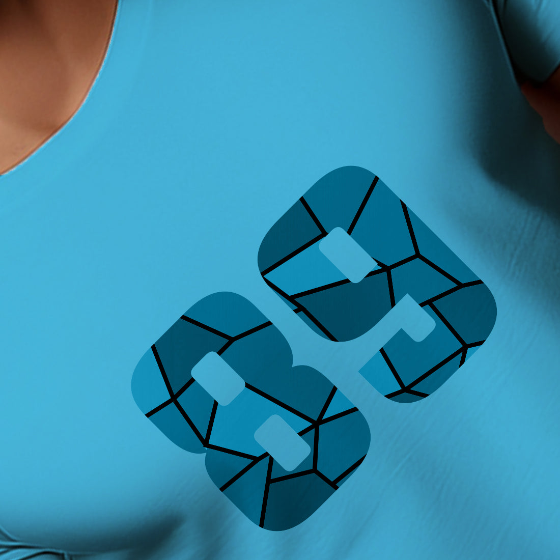 89 Number Men Unisex T-Shirt | Custom Number Graphic Tee (Sky Blue)