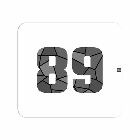89 Number Mousepad (White)