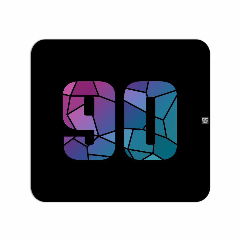 90 Number Mousepad (Black)