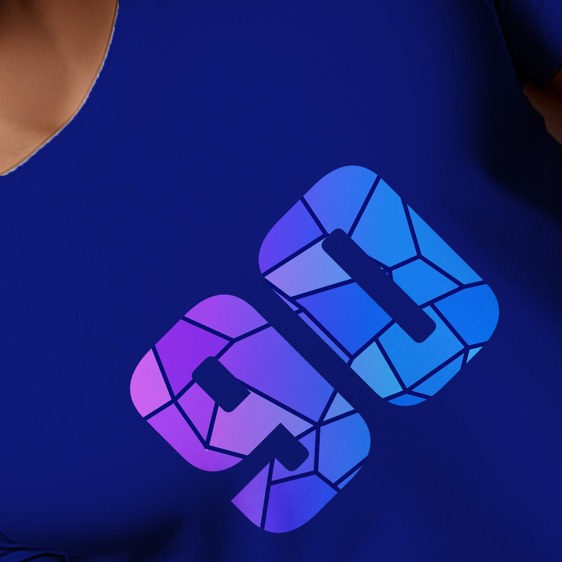 90 Number Men Unisex T-Shirt | Custom Number Graphic Tee (Royal Blue)