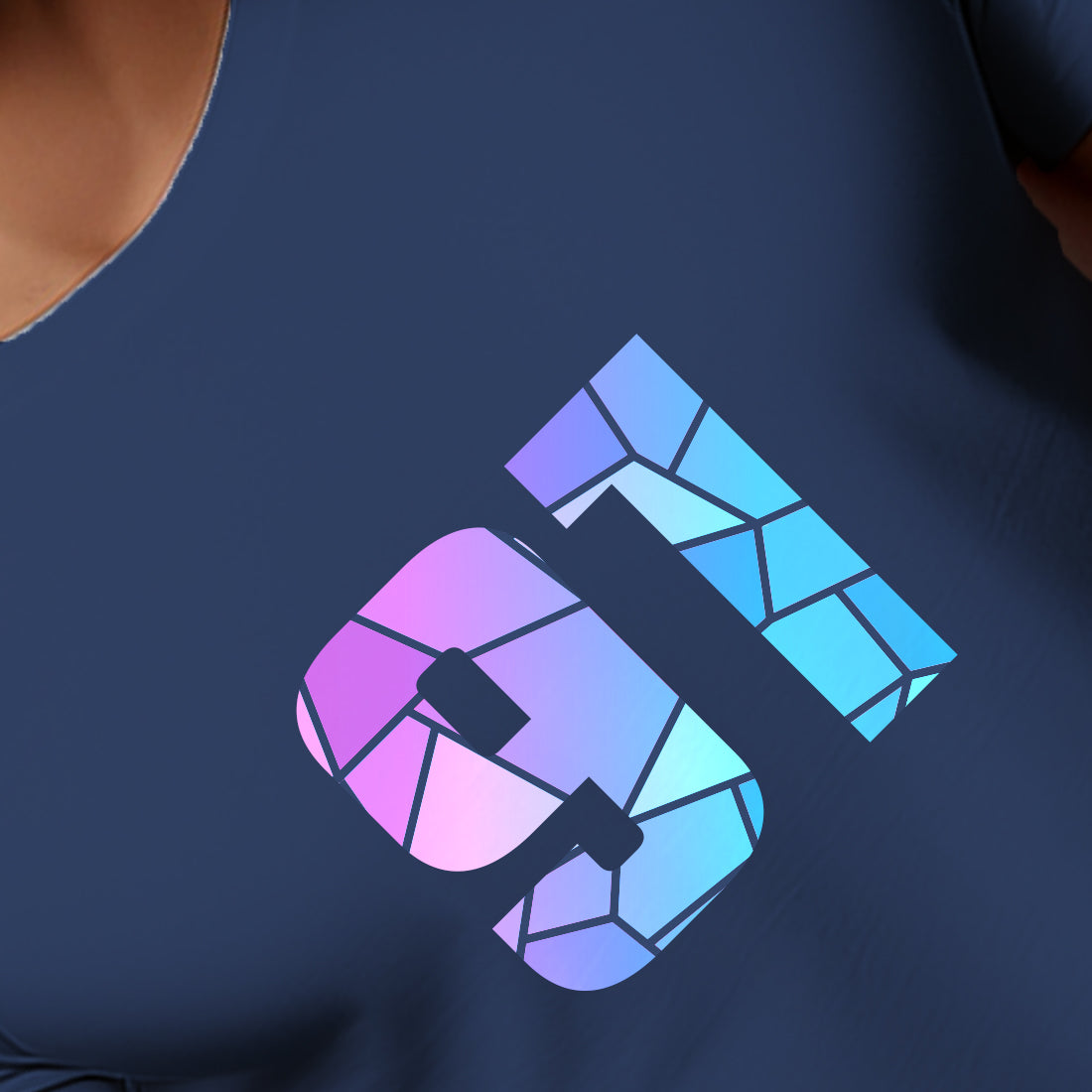 91 Number Men Unisex T-Shirt | Custom Number Graphic Tee (Navy Blue)