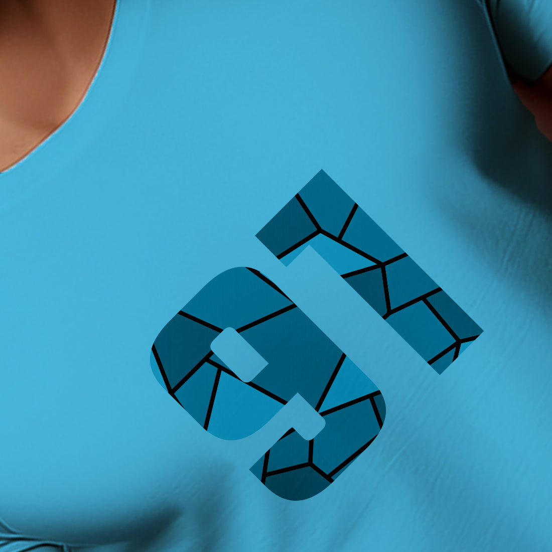 91 Number Men Unisex T-Shirt | Custom Number Graphic Tee (Sky Blue)
