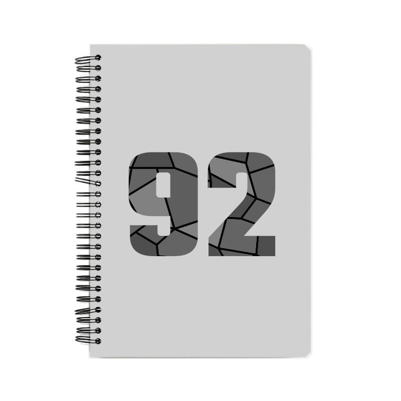 92 Number Notebook (Melange Grey, A5 Size, 100 Pages, Ruled, 6 Pack)