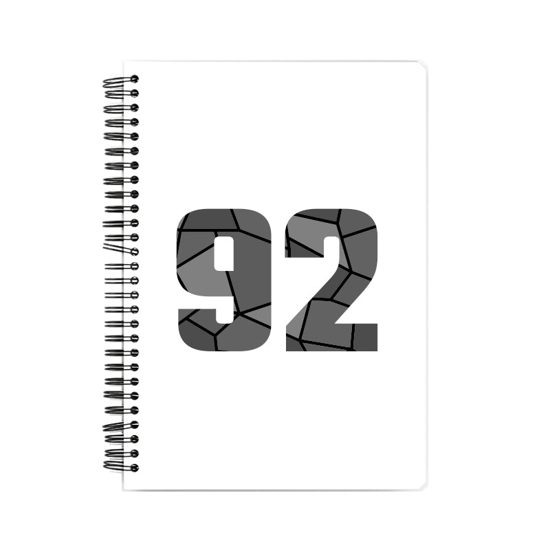 92 Number Notebook (White, A5 Size, 100 Pages, Ruled, 6 Pack)