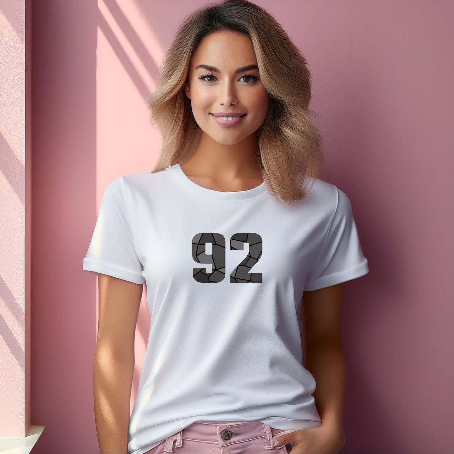92 Number Women T-Shirt (White)
