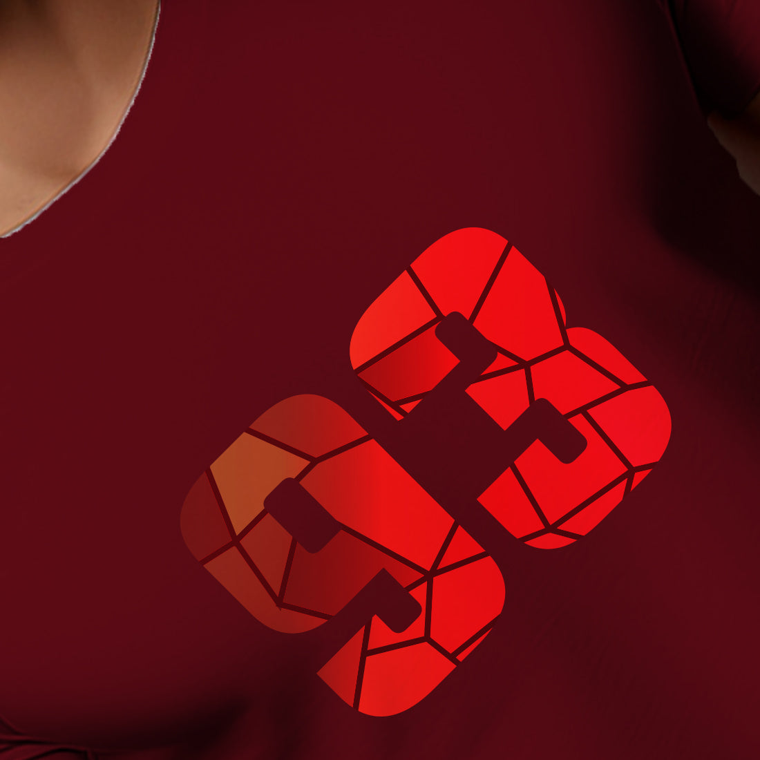 93 Number Men Unisex T-Shirt | Custom Number Graphic Tee (Maroon)