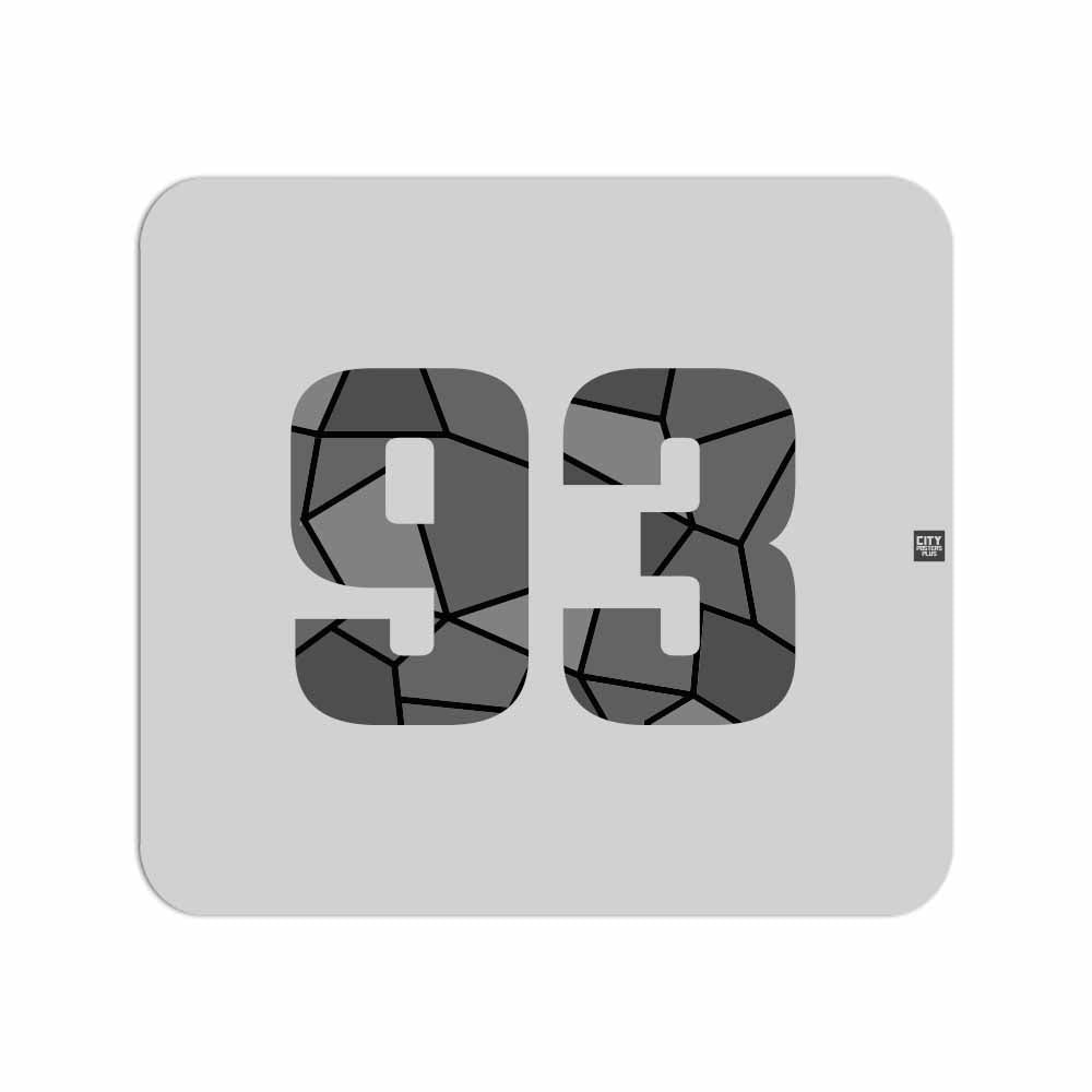93 Number Mousepad (Melange Grey)