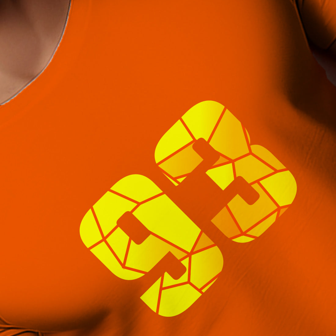 93 Number Men Unisex T-Shirt | Custom Number Graphic Tee (Orange)