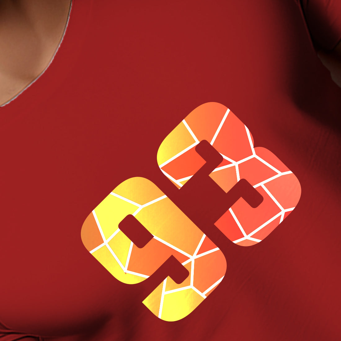 93 Number Men Unisex T-Shirt | Custom Number Graphic Tee (Red)