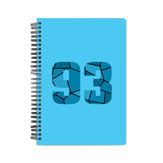 93 Number Notebook (Sky Blue, A5 Size, 100 Pages, Ruled, 6 Pack)