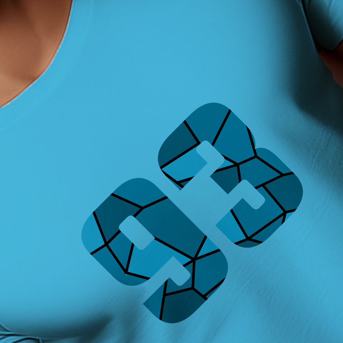 93 Number Men Unisex T-Shirt | Custom Number Graphic Tee (Sky Blue)