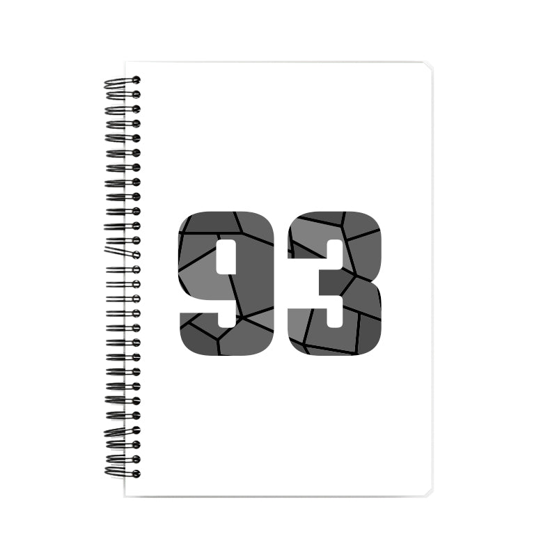 93 Number Notebook (White, A5 Size, 100 Pages, Ruled, 6 Pack)