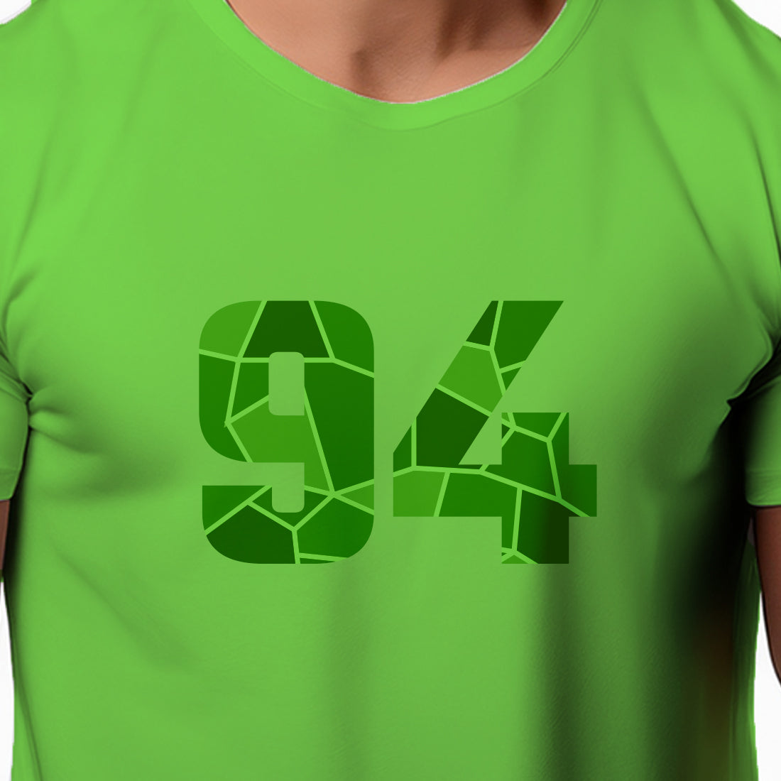 94 Number Men Unisex T-Shirt | Custom Number Graphic Tee (Liril Green)