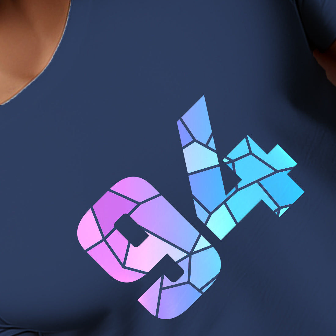 94 Number Men Unisex T-Shirt | Custom Number Graphic Tee (Navy Blue)
