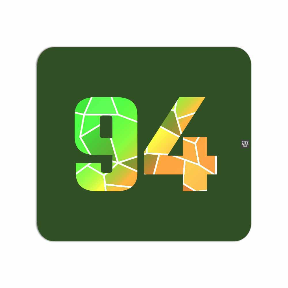 94 Number Mousepad (Olive Green)