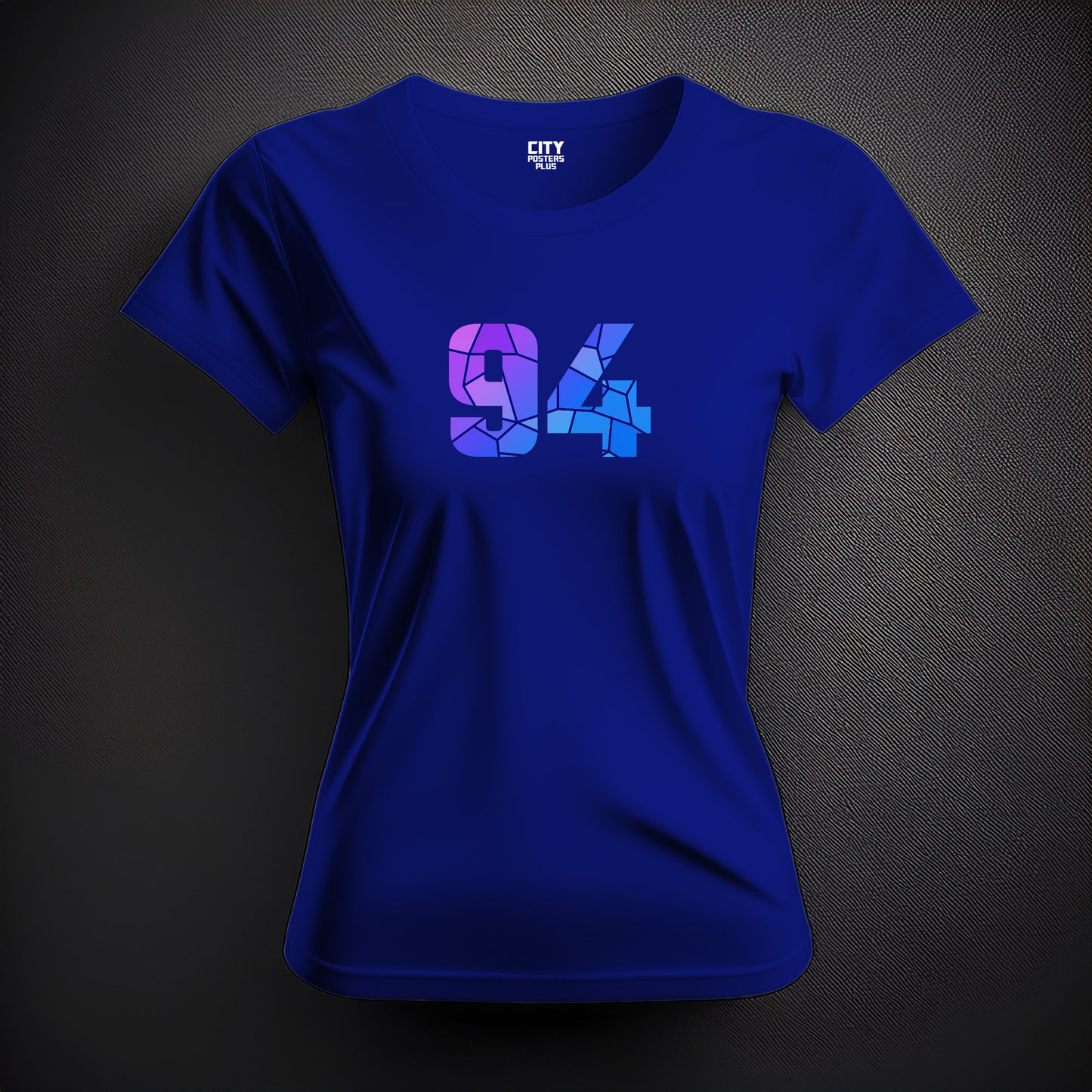 Number 94  Women T-Shirt (Royal Blue) | Stylish Numeric Graphic Tee
