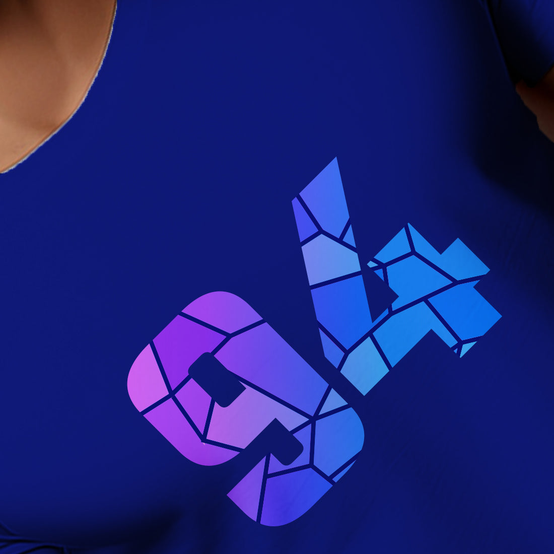 94 Number Men Unisex T-Shirt | Custom Number Graphic Tee (Royal Blue)