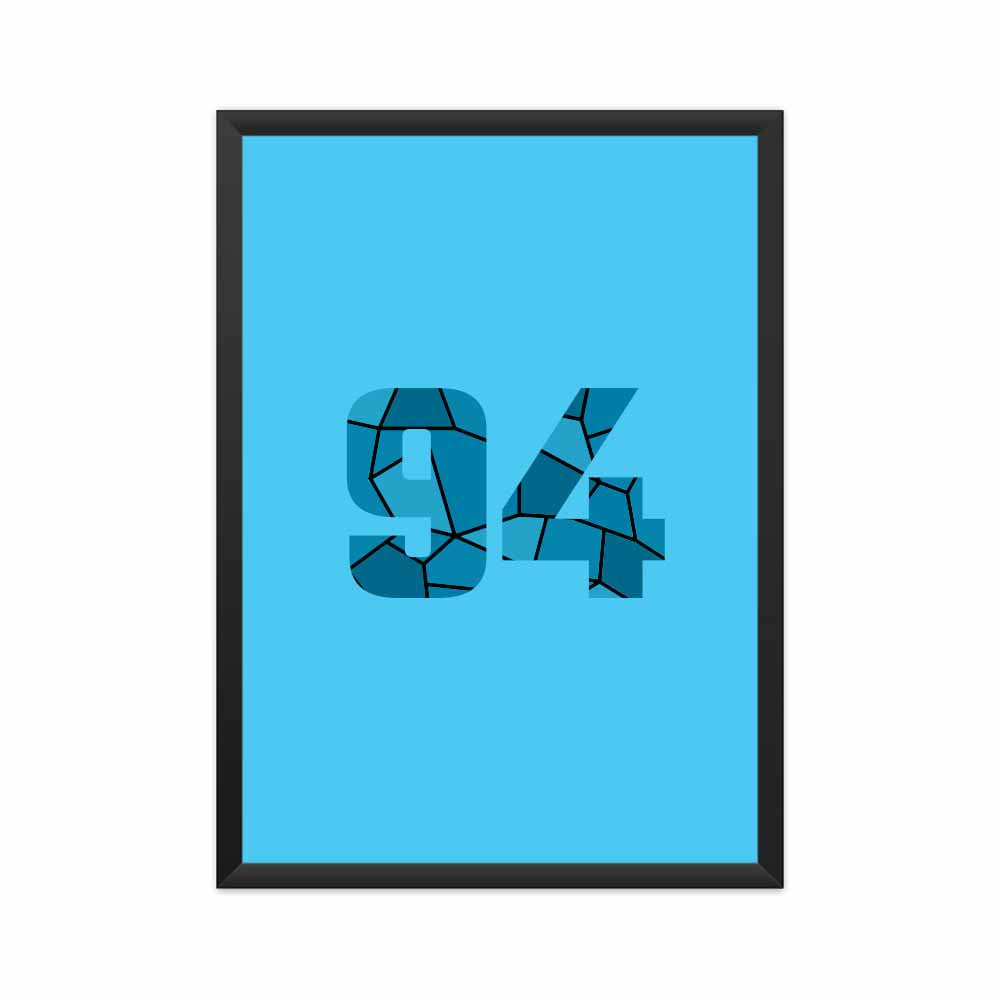 94 Number Framed Poster