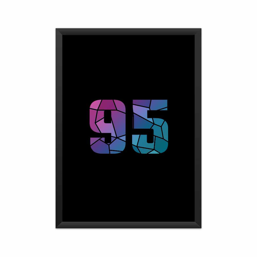 95 Number Framed Poster